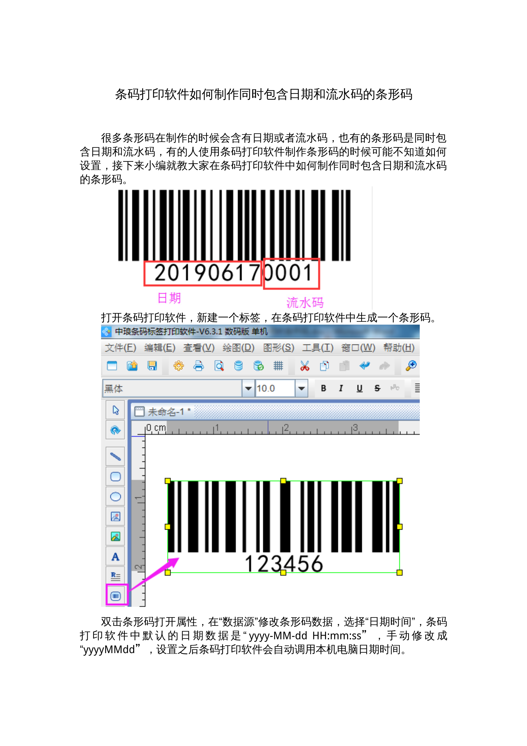 条码打印软件如何制作同时包含日期和流水码的条形码 封面