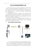 社区无线视频监控解决方案 封面